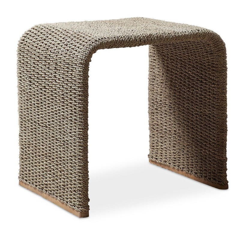 Uttermost Calabria Woven Seagrass End Table