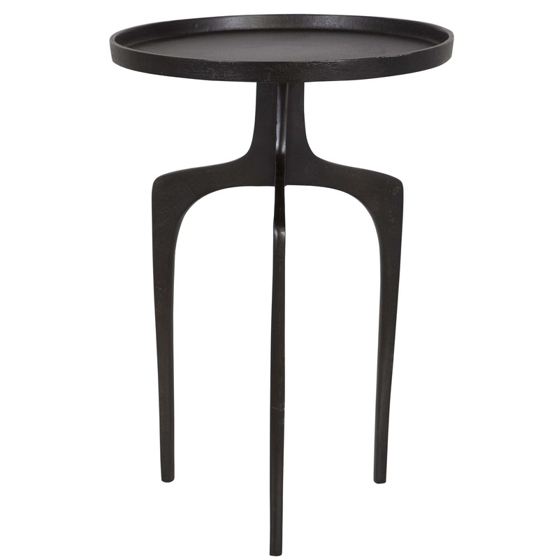 Decor Market Accent Table - Raw Dark Brown