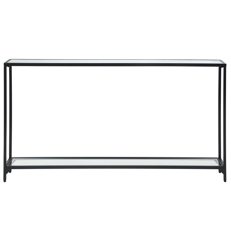 Decor Market Console Table - Satin Black