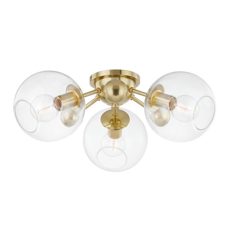 Hudson Valley Lighting Abbott 3 Light Semi Flush