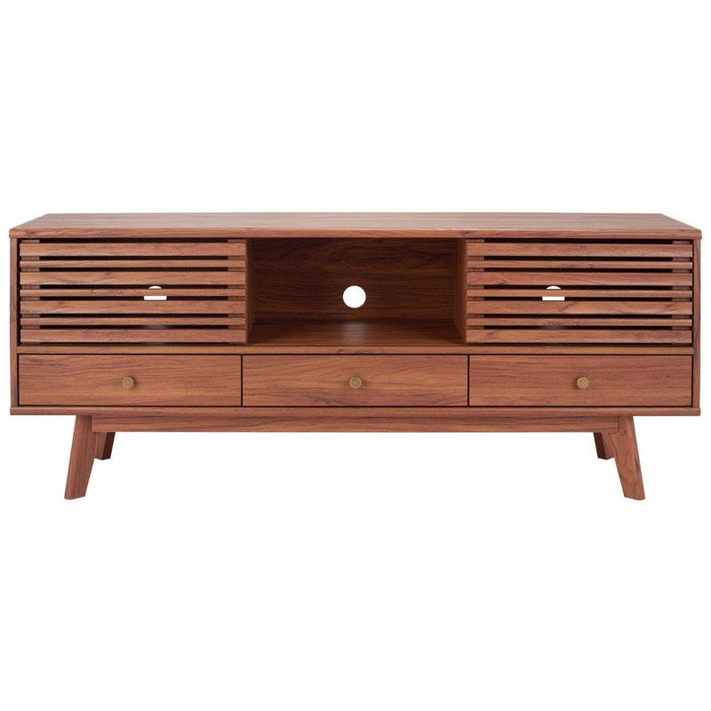 Safavieh Alatar 3 Drawer 1 Shelf Media Stand, MED9613