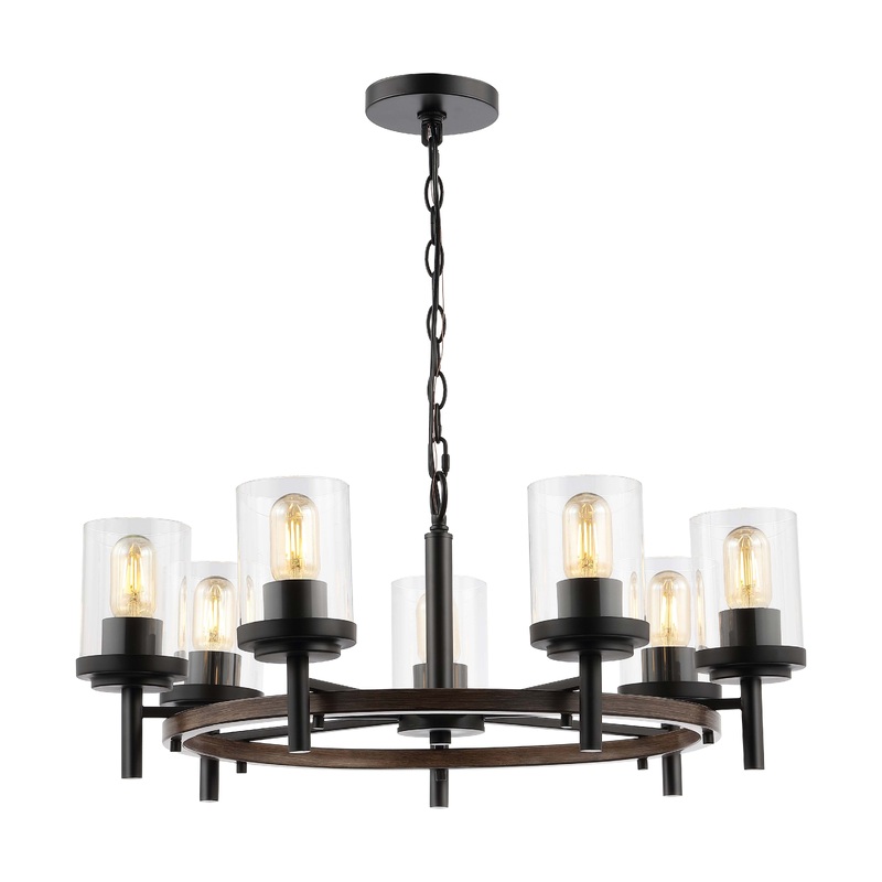 Safavieh Vancouver 7 Light 27 Inch Iron Chandelier , CHA4050