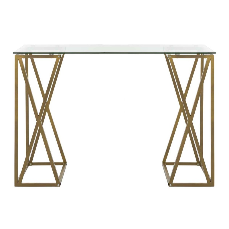 Safavieh Theresa Glass Top Desk , DSK2202