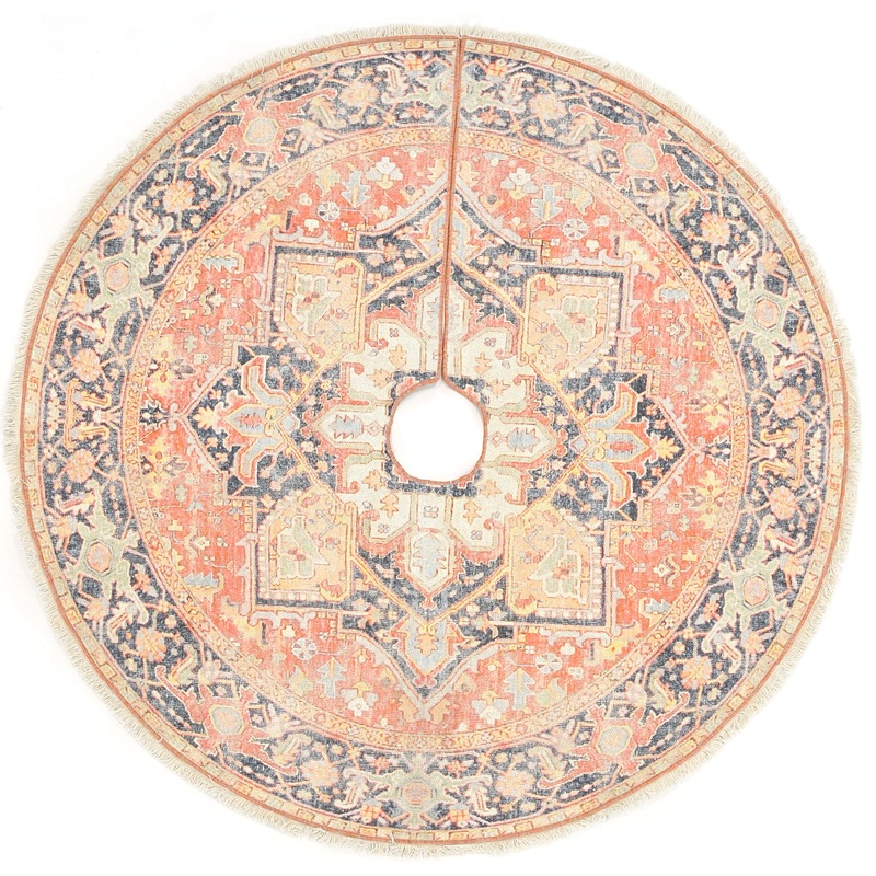 Momeni Vintage Tree Skirt Rug Collection - Red - VTREEVTS-1RED530R
