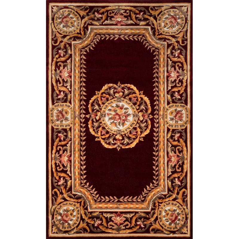 Momeni Harmony India Rug Collection | Burgundy - HARM2HAI12BUR