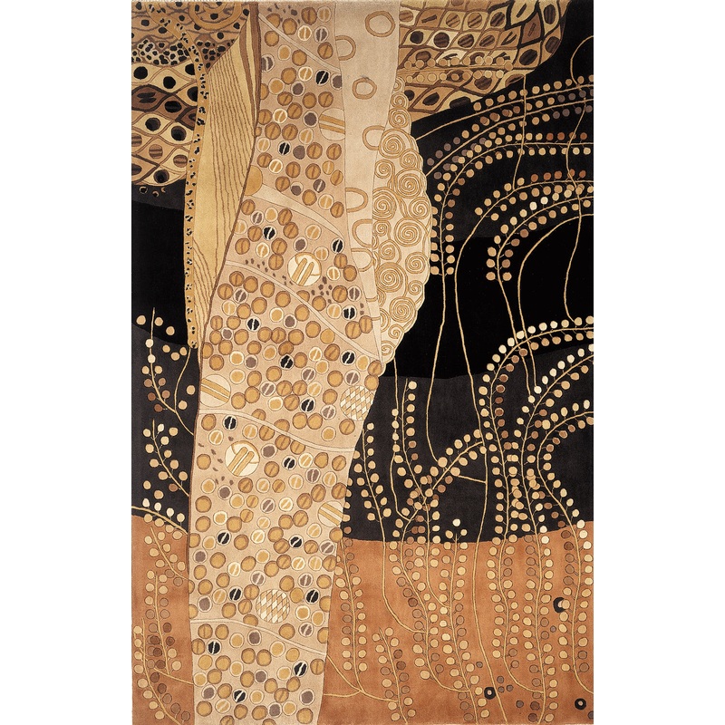 Momeni New Wave Rug Collection | Black - NEWWANW-01BLK