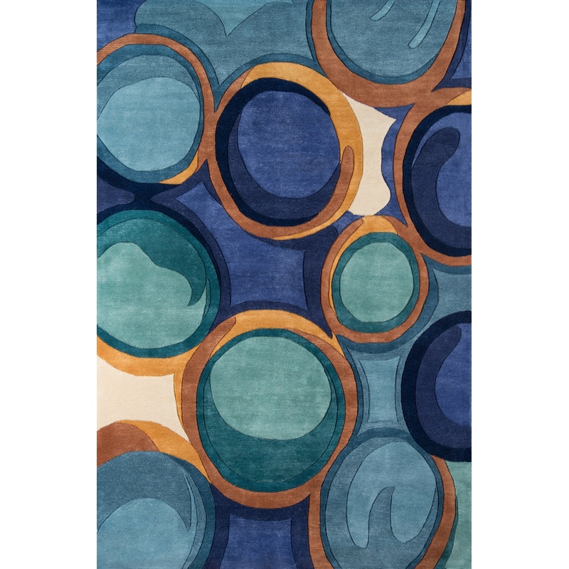 Momeni New Wave Rug Collection | Blue - NEWWANW133BLU