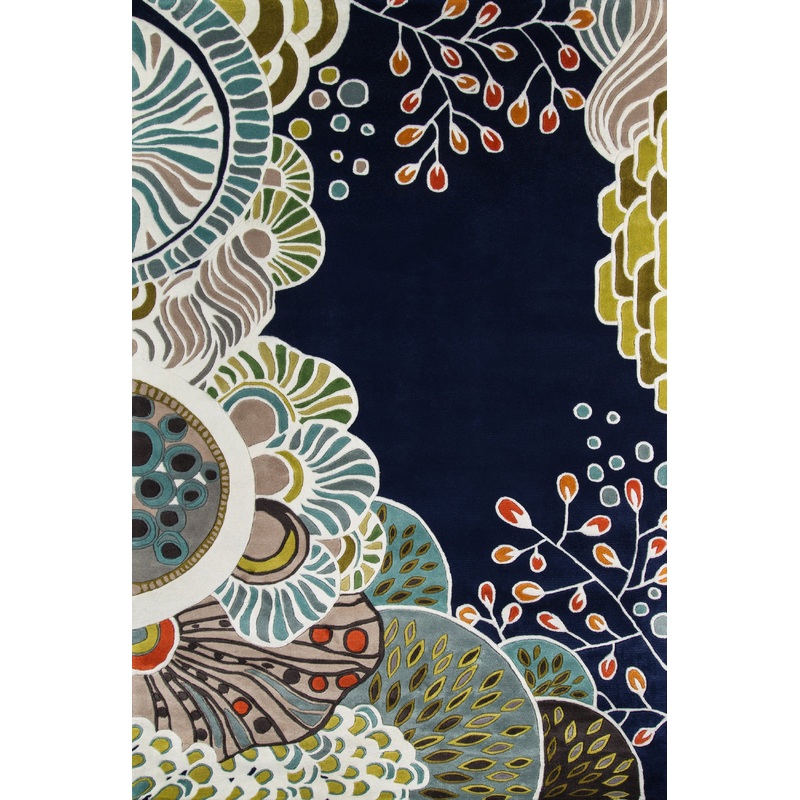 Momeni New Wave Rug Collection | Navy - NEWWANW146NVY