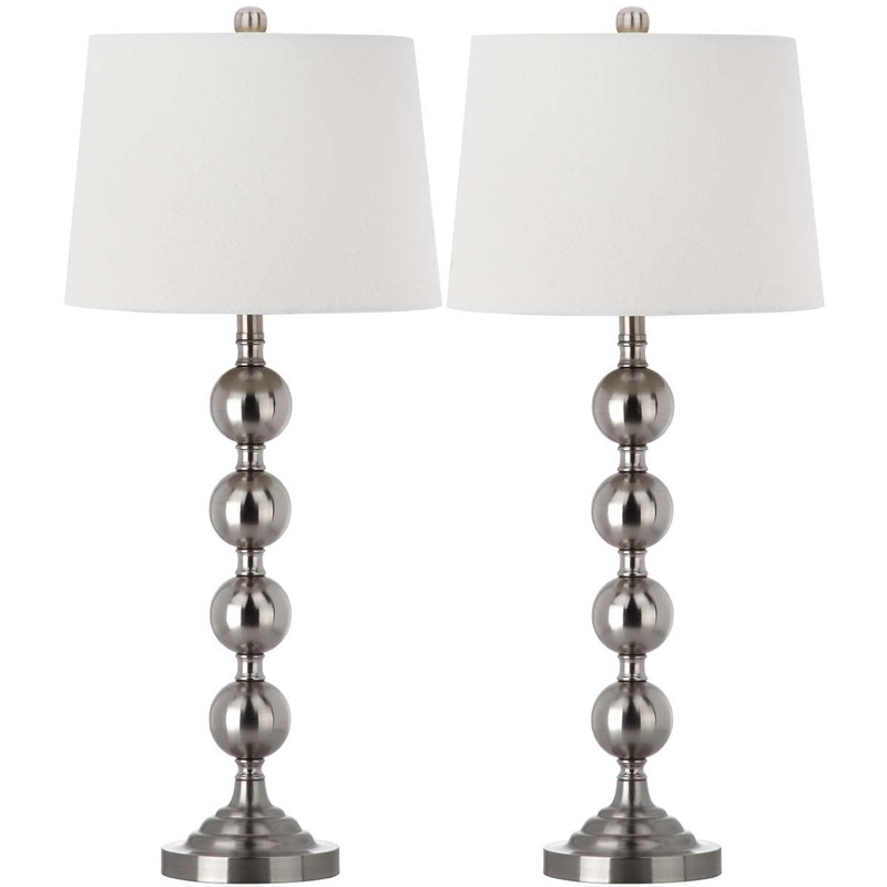 Safavieh Stacked 32.5 Inch H Gazing Ball Table Lamp(Set of 2), LIT4312