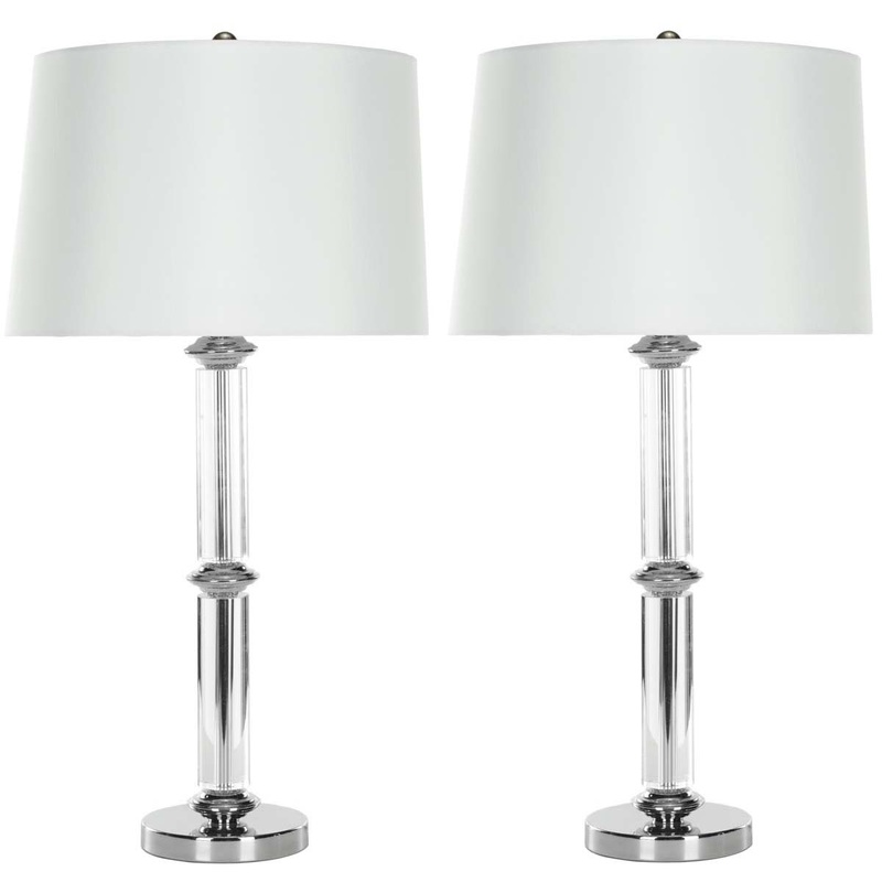 Safavieh Vendome 28.5 Inch H Crystal Table Lamp(Set of 2), LIT4049