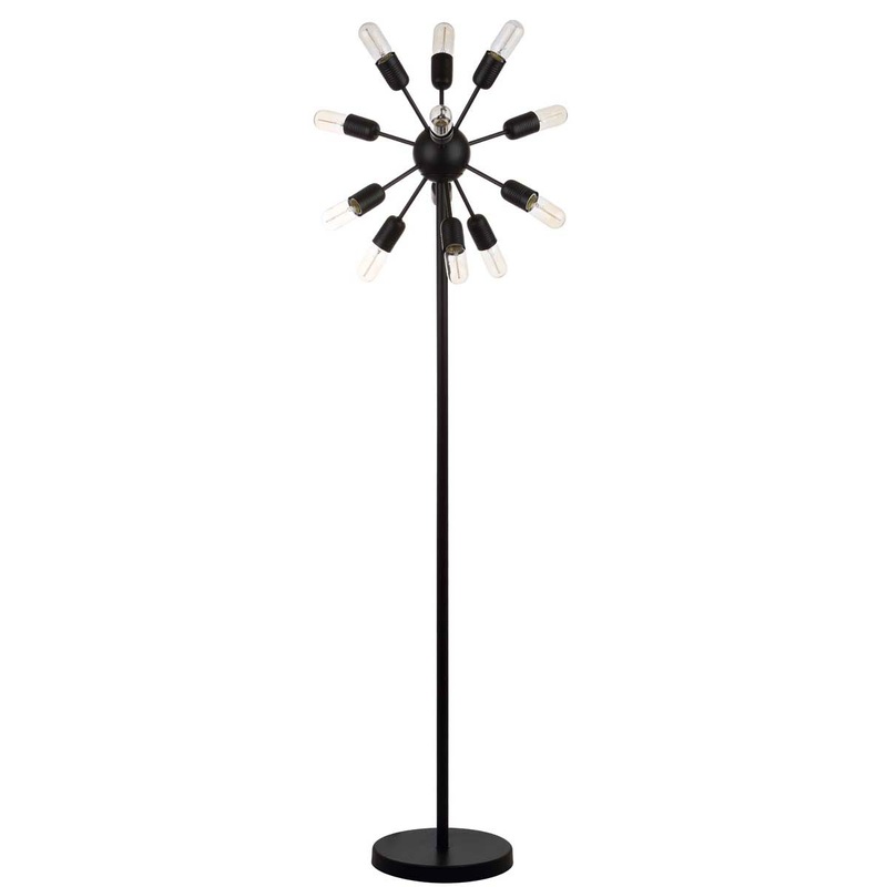 Safavieh Urban 12 Light 67.5 Inch H Retro Floor Lamp, LIT4474