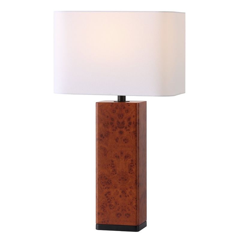 Safavieh Couture Elsee Burl Wood Table Lamp, CTL1100