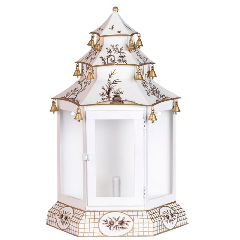 The Enchanted Home Ivory & Gold Pagoda Sconce