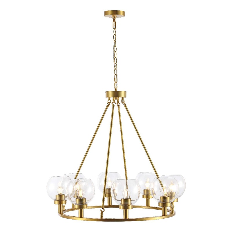 Safavieh Sveda 8 Light 32 Inch Iron Chandelier , CHA4074