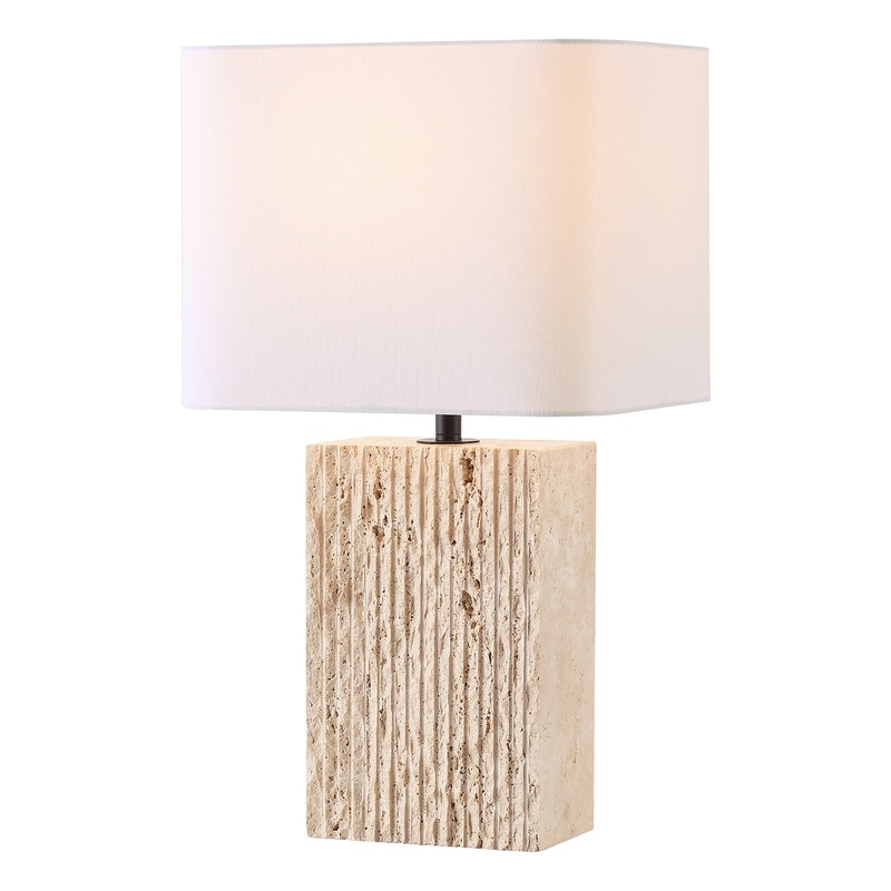 Safavieh Couture Henry Travertine Table Lamp, CTL1093