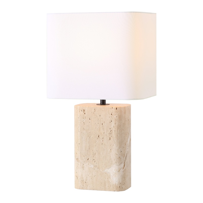 Safavieh Couture Lisabryna Travertine Table Lamp, CTL1094