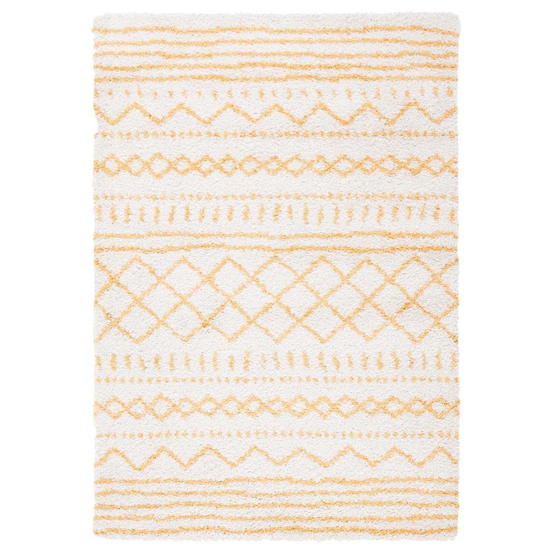 Safavieh Arizona Shag 741 Rug, White, ASG741