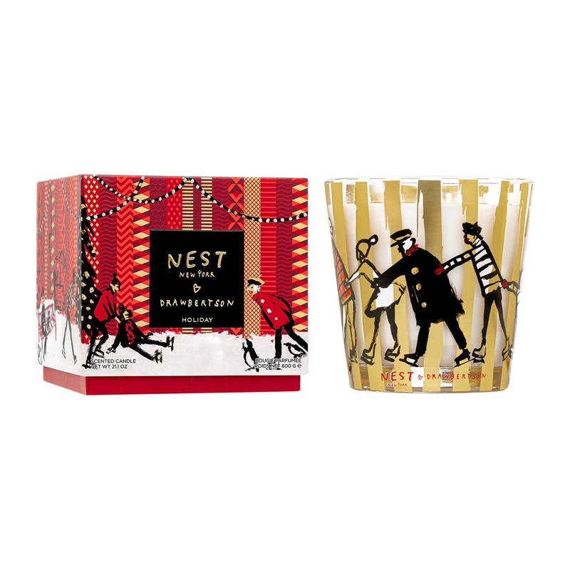 Nest New York x Drawbertson Holiday 3-Wick Candle