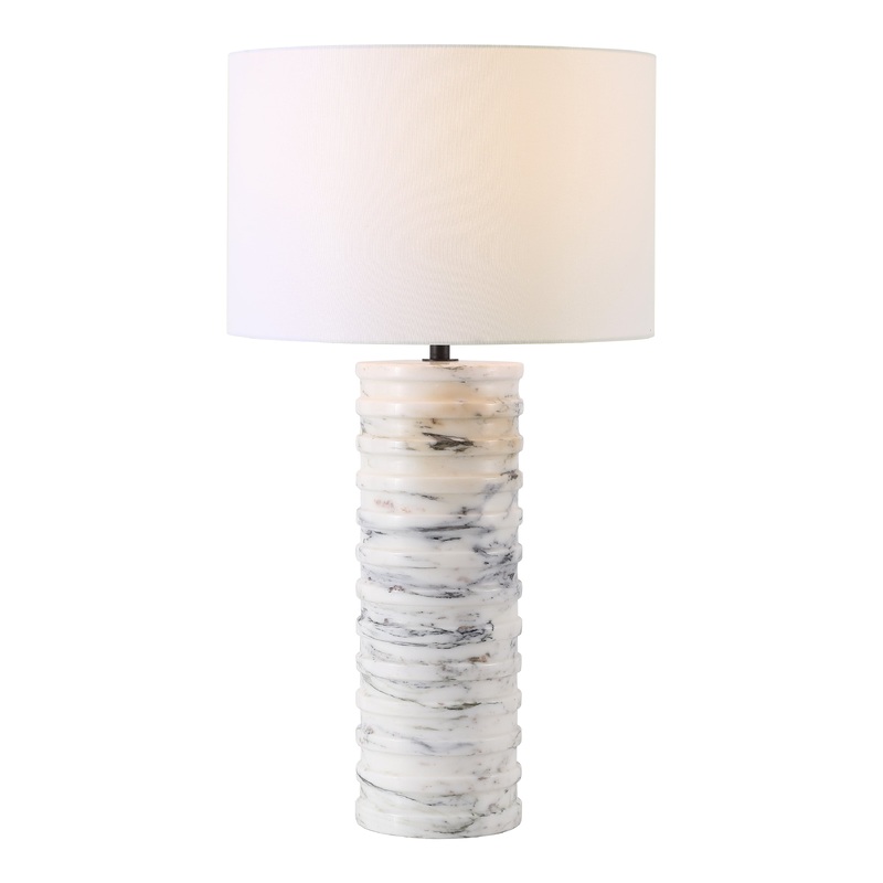 Safavieh Couture Gizelle Round Marble Table Lamp, CTL1097