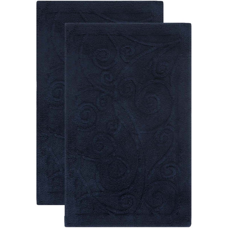 Safavieh Vine Scroll Bathmat 637 Rug, PMB637 (Set of 2)