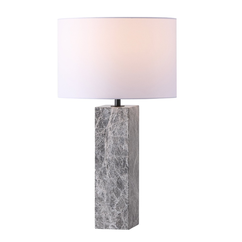 Safavieh Couture Poloma Square Marble Table Lamp, CTL1074