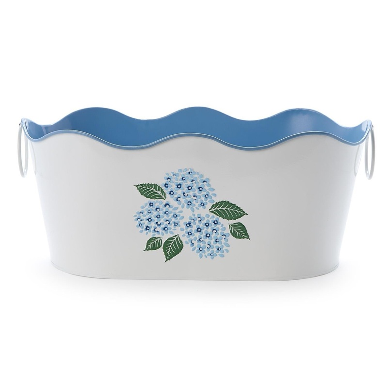 Two's Company Hydrangea Beverage / Planter Tub