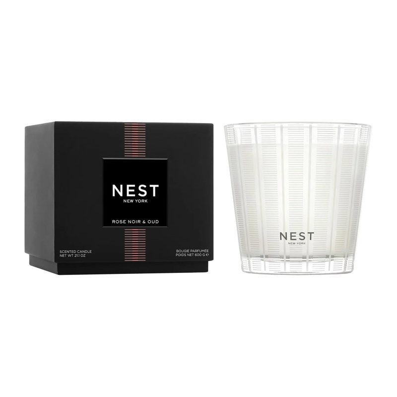 Rose Noir & Oud 3-Wick  21.2 oz Candle by Nest New York