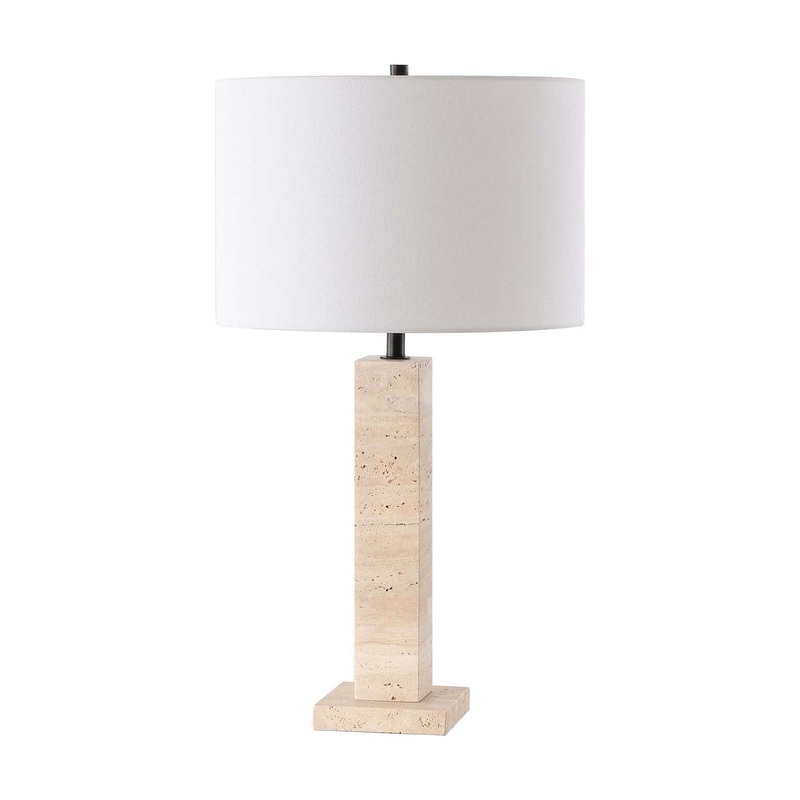 Safavieh Couture Hannabeth Travertine Table Lamp, CTL1067