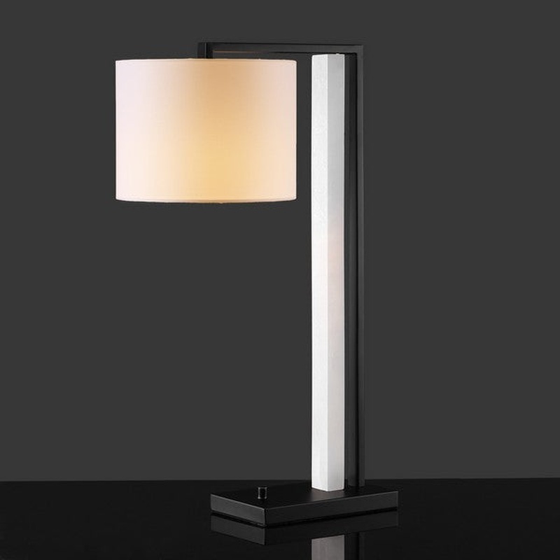 Safavieh Couture Katryna Alabaster And Metal Table Lamp, CTL1058
