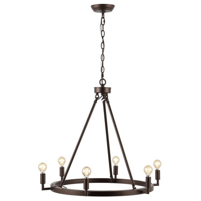 Safavieh Nevada 6Lt 26 Inch Chandelier, CHA4054