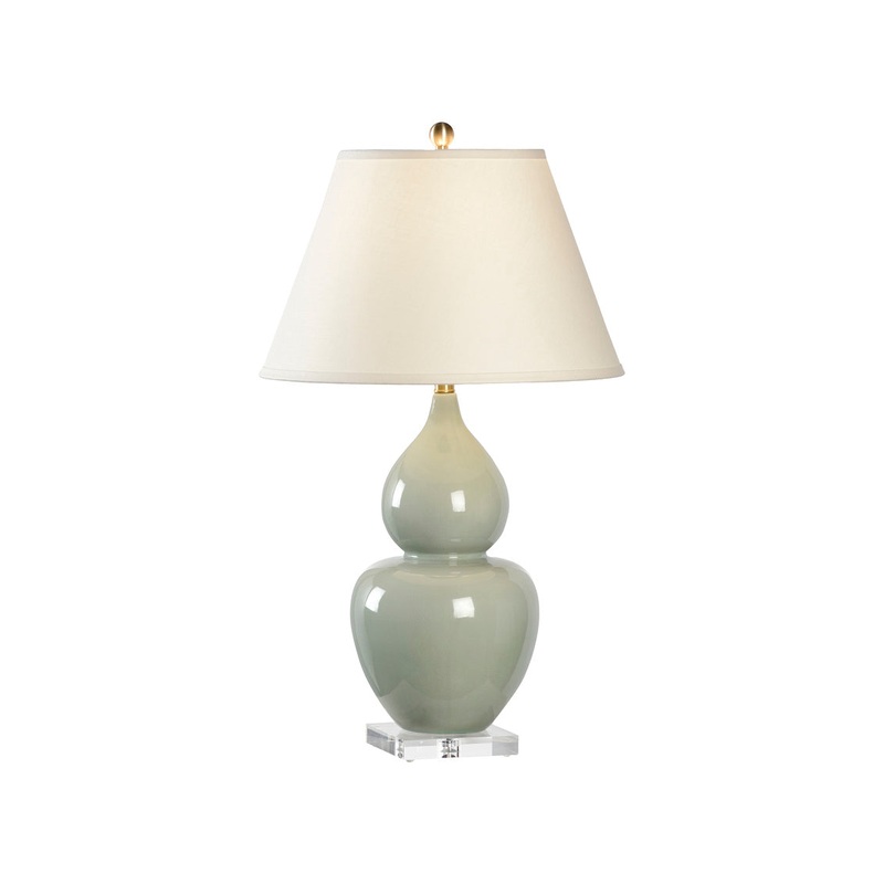 Chelsea House Fulton Vase Lamp - Green - 68814F