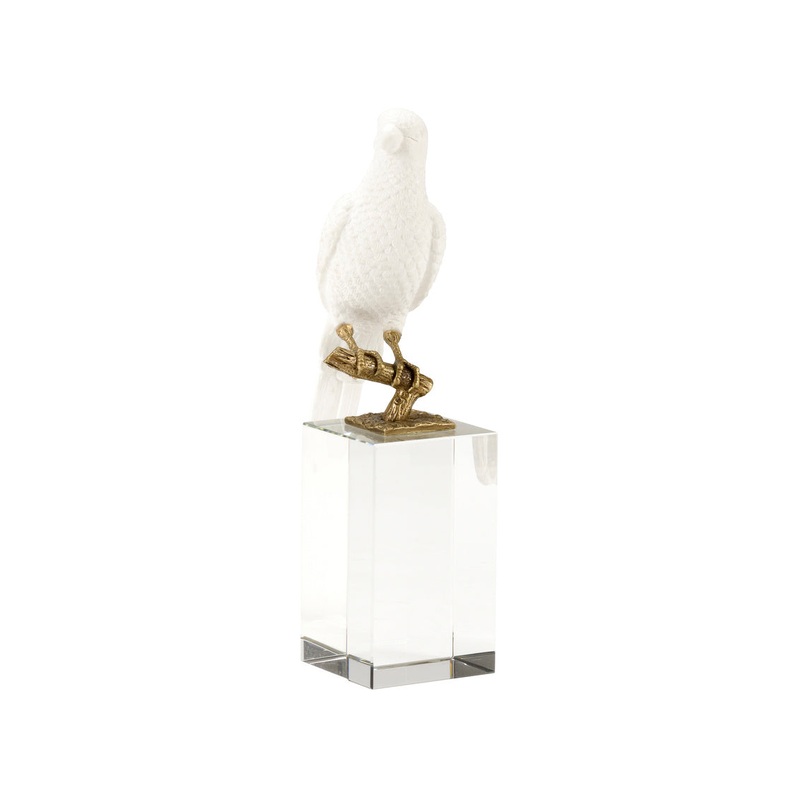 Chelsea House Parrot On Crystal - Square (Lg) - 385033