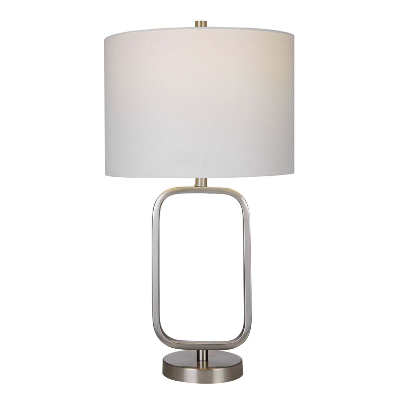 Decor Market Table Lamp Brushed Nickel Finish