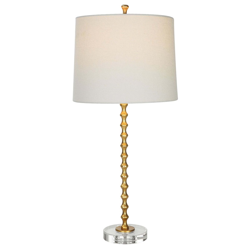 Decor Market Table Lamp Gold Leaf Finish
