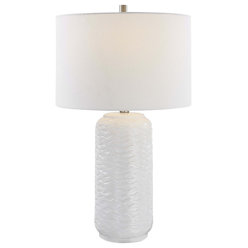 Decor Market White Ceramic Table Lamp