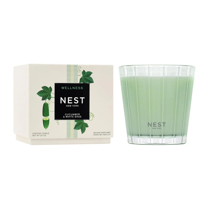 Cucumber & White Sage Classic Candle 8.1 oz by Nest New York