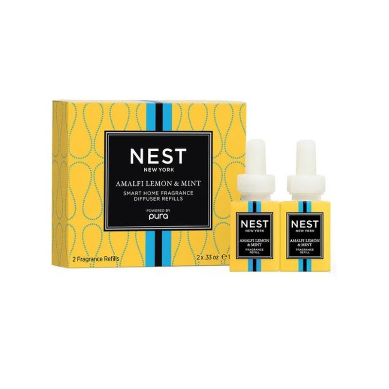 Amalfi Lemon & Mint Refill Duo for NEST x Pura Smart Home Fragrance Diffuser - Smart Vials