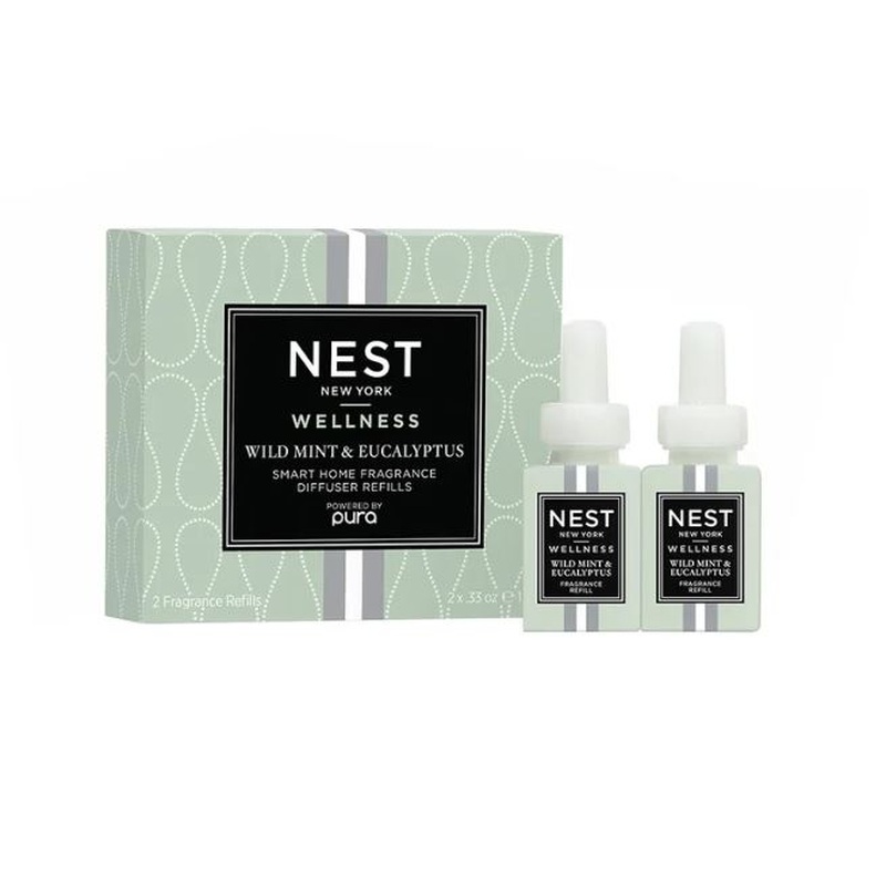 Wild Mint & Eucalyptus Refill Duo for NEST x Pura Smart Home Fragrance Diffuser - Smart Vials