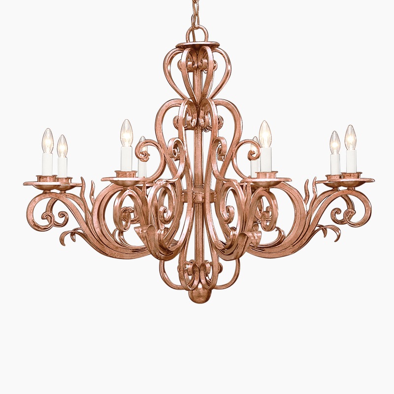 Decorative Crafts Avena Copper Chandelier