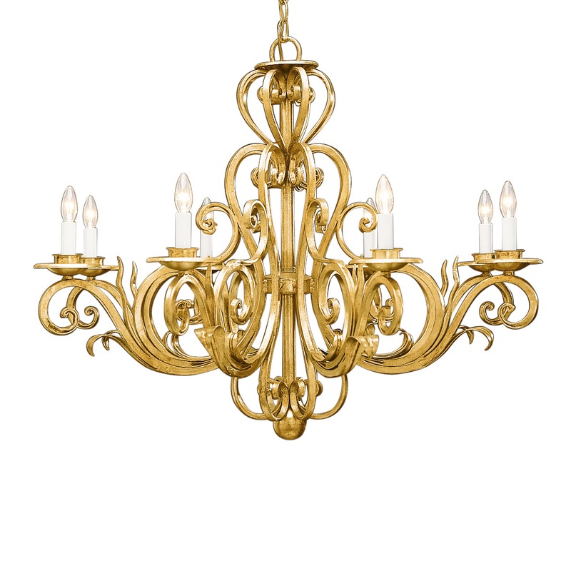 Decorative Crafts Avena Gold Chandelier