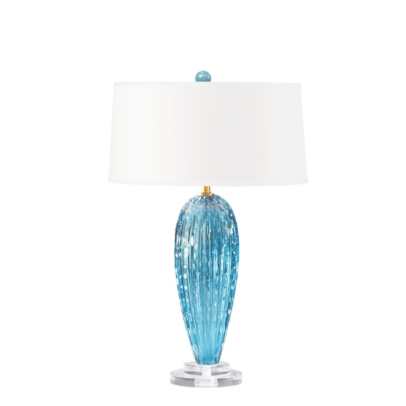 Decorative Crafts Bria Murano Glass Lamp - DCO1-AQ28