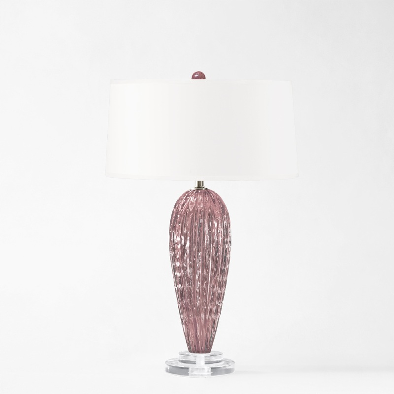 Decorative Crafts Bria Murano Glass Lamp - DCO1-PU28