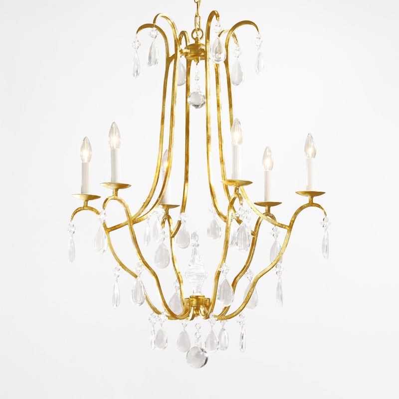 Decorative Crafts Cairo Gold Chandelier