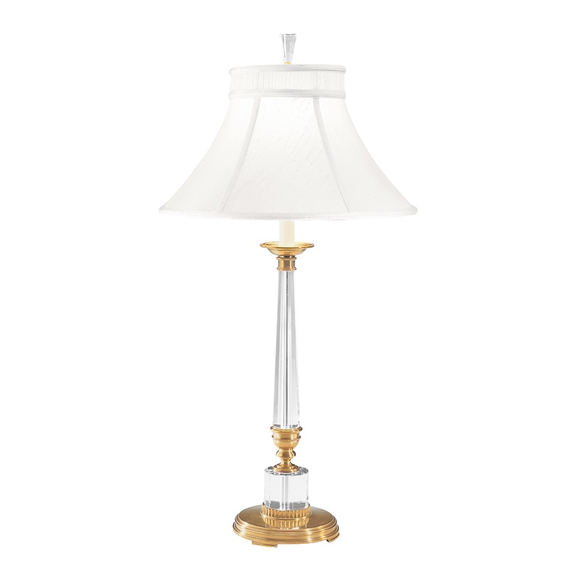 Decorative Crafts Charlotte Crystal & Brass Lamp - 5414
