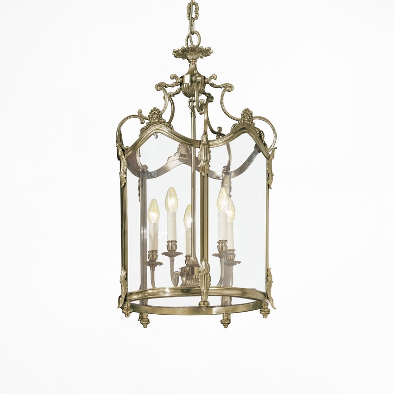 Decorative Crafts Lago Silver Lantern