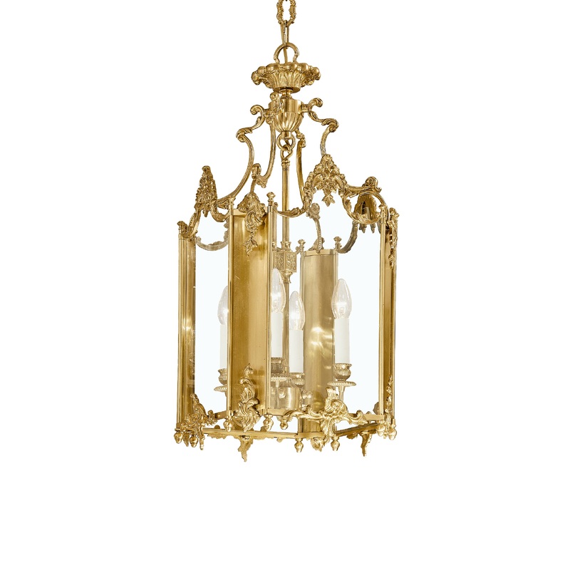 Decorative Crafts Riviera Brass Lantern