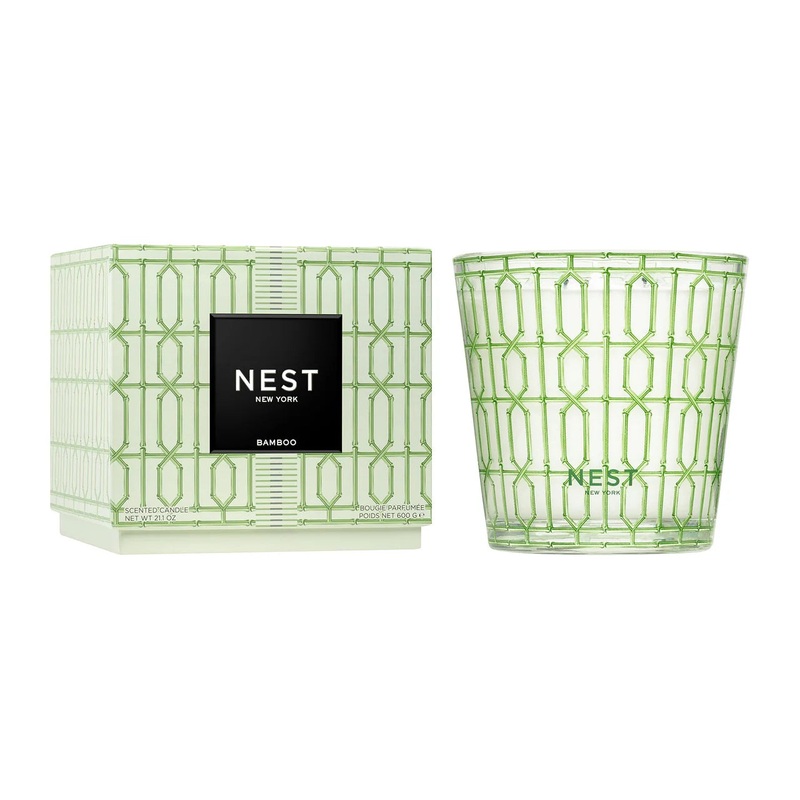 Bamboo Decorative 3-Wick Candle by Nest New York
