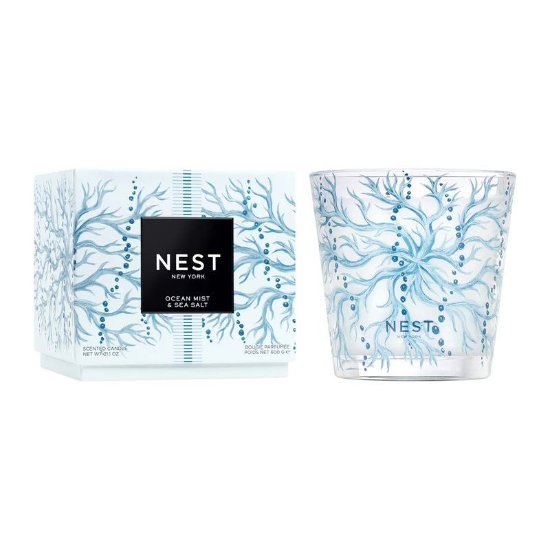 Ocean Mist & Sea Salt Decorative 3-Wick Candle by Nest New York