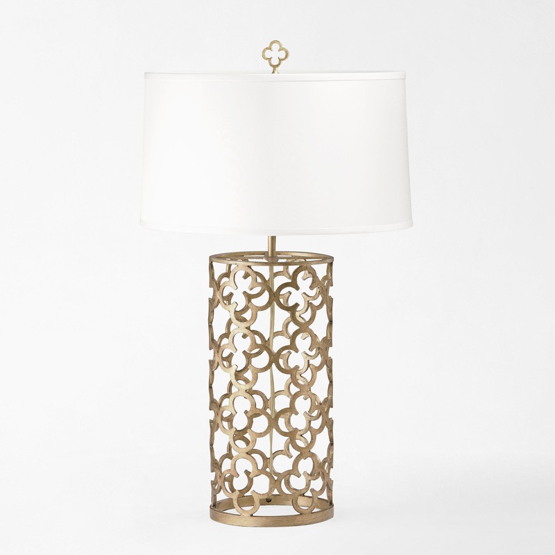 Decorative Crafts Kona Silver Lamp
