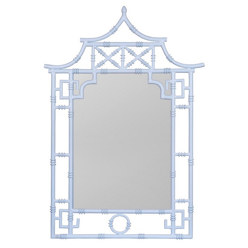 The Enchanted Home Pale Blue Pagoda Mirror